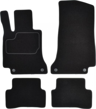 Accesorii auto - Covorase auto (set, velur, 4 bucati, culoare negru) MERCEDES C T-MODEL (S205), C (W205) dupa 2013 