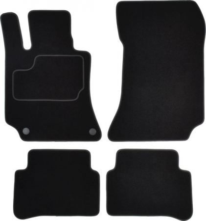Accesorii auto - Covorase auto (set, velur, 4 bucati, culoare negru) MERCEDES CLS (C219) intre 2004-2010