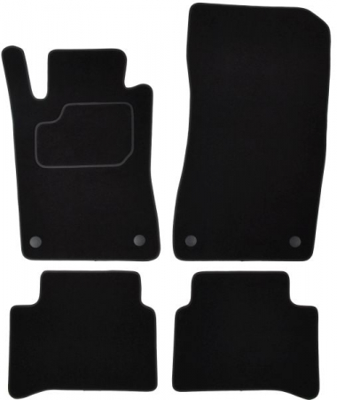 Accesorii auto - Covorase auto (set, velur, 4 bucati, culoare negru) MERCEDES E (W211) intre 2002-2008 