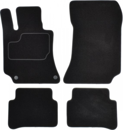 Accesorii auto - Covorase auto (set, velur, 4 bucati, culoare negru) MERCEDES E (W212) intre 2009-2016 