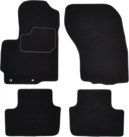 Accesorii auto - Covorase auto (set, velur, 4 bucati, culoare negru) MITSUBISHI ASX dupa 2010 