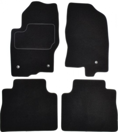 Covorase auto (set, velur, 4 bucati, culoare negru) NISSAN NP300 NAVARA dupa 2010 