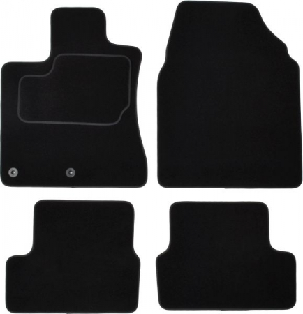 Covorase auto (set, velur, 4 bucati, culoare negru) NISSAN QASHQAI I intre 2007-2013 