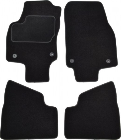 Accesorii auto - Covorase auto (set, velur, 4 bucati, culoare negru) OPEL ASTRA H intre 2004-2014  
