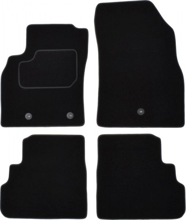 Accesorii auto - Covorase auto (set, velur, 4 bucati, culoare negru) OPEL KARL intre 2015-2018 