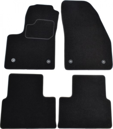 Covorase auto - Covorase auto (set, velur, 4 bucati, culoare negru) OPEL MERIVA B intre 2001-2017 