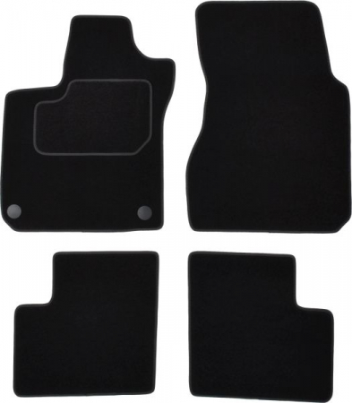 Covorase auto (set, velur, 4 bucati, culoare negru) RENAULT TWINGO III dupa 2014 