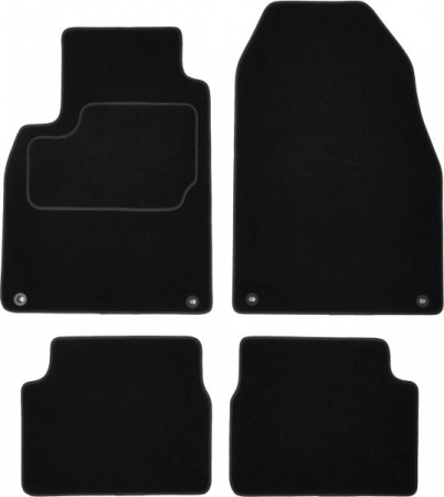 Covorase auto (set, velur, 4 bucati, culoare negru) SAAB 9-3 intre 2002-2015 