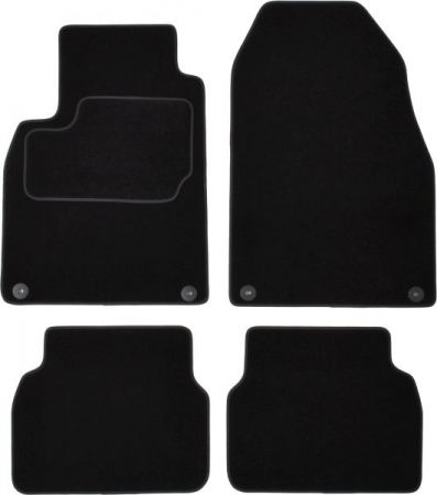 Covorase auto (set, velur, 4 bucati, culoare negru) SAAB 9-3 intre 2002-2015 