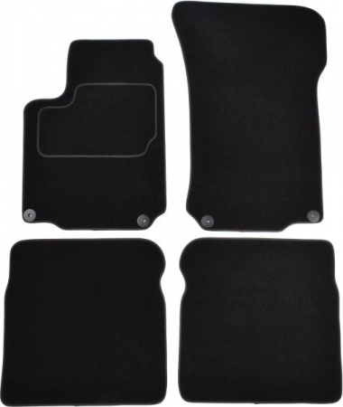 Accesorii auto - Covorase auto (set, velur, 4 bucati, culoare negru) SEAT LEON intre 1999-2006