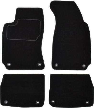 Accesorii auto - Covorase auto (set, velur, 4 bucati, culoare negru) SKODA SUPERB I intre 2001-2008 