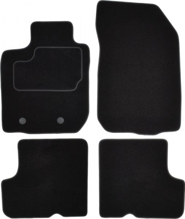 Covorase auto (set, velur, 4 bucati, culoare negru, spatiu montare 21.5cm) DACIA DUSTER intre 2010-2018 