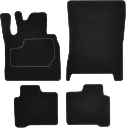 Accesorii auto - Covorase auto (set, velur, 4 bucati, culoare negru, versiune scurta) MERCEDES G (W461), G (W463) dupa 2000 