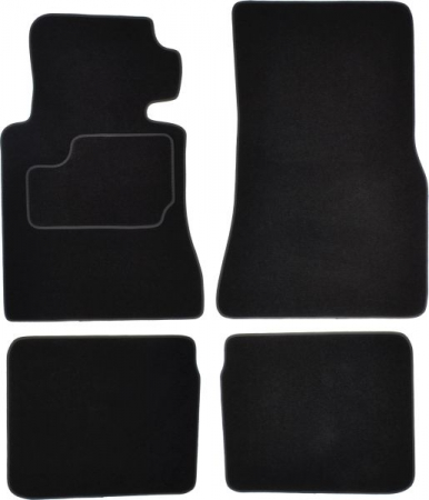 Covorase auto - Covorase auto (set, velur, 4 bucati, culoare negru, versiune scurta) MERCEDES S (W126) intre 1979-1991