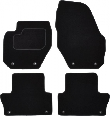 Covorase auto - Covorase auto (set, velur, 4 bucati, culoare negru) VOLVO XC60 dupa 2008 