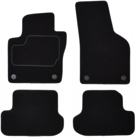 Accesorii auto - Covorase auto (set, velur, 4 bucati, culoare negru) VW BEETLE intre 2011-2019 
