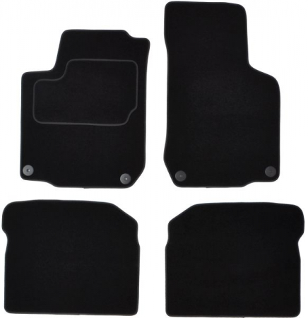 Accesorii auto - Covorase auto (set, velur, 4 bucati, culoare negru) VW GOLF IV intre 1997-2006