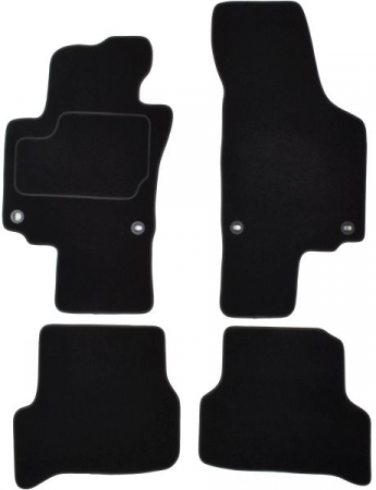 Accesorii auto - Covorase auto (set, velur, 4 bucati, culoare negru) VW GOLF PLUS intre 2004-2013 