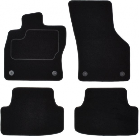 Accesorii auto - Covorase auto (set, velur, 4 bucati, culoare negru) VW GOLF SPORTS dupa 2014 