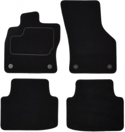 Covorase auto - Covorase auto (set, velur, 4 bucati, culoare negru) VW PASSAT dupa 2014 