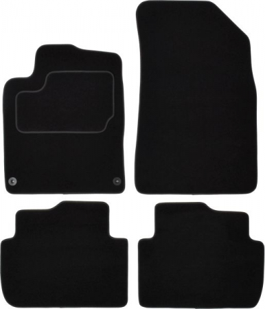 Accesorii auto - Covorase auto (set, velur, culoare negru) PEUGEOT 407 dupa 2005 
