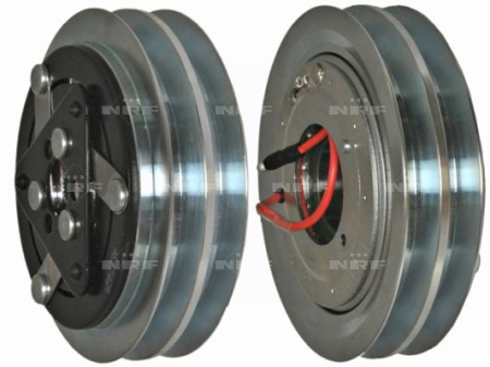 Elemente compresor AC - Cupla magnetica compresor climatizare (GENUINE SANDEN SD709/SD7H15 2 132mm) potrivit MERCEDES V (638/2); VOLVO 960; FIAT CROMA, TEMPRA, TIPO, ULYSSE; FORD FOCUS II 1.3D-Electric dupa 1986