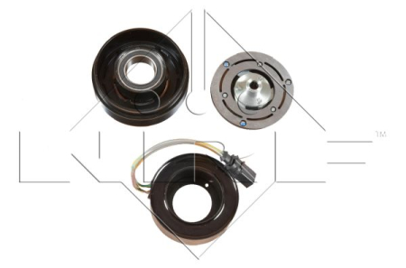 Cupla magnetica compresor climatizare (GENUINE SANDEN SD7V16 12V 6 120mm) potrivit AUDI A3, TT; FORD ESCORT V, GALAXY I, GALAXY MK I; SEAT ALHAMBRA, CORDOBA 1.0-3.2 1990-2015 [1]