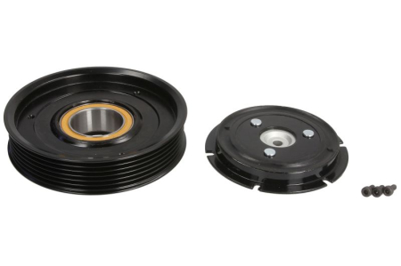 Elemente compresor AC - Cupla magnetica compresor climatizare (HALLA; HCC 12V 66PK 120mm) potrivit HYUNDAI SANTA FÉ III; KIA SORENTO II 2.4 2012-2018