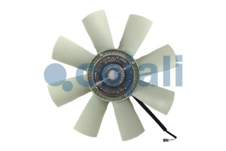 Ventilator - Cupla ventilator radiator (cu ventilator, 750mm, numar lame: 8, numar pini: 2) potrivit SCANIA P I, R I, T DC11.08-DT12.06 03.04-05.19