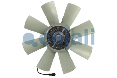 Ventilator - Cupla ventilator radiator (cu ventilator, 750mm, numar lame: 8, numar pini: 5/7) potrivit VOLVO FH, FH12, FH16 D12D500-D16G540 dupa 2001