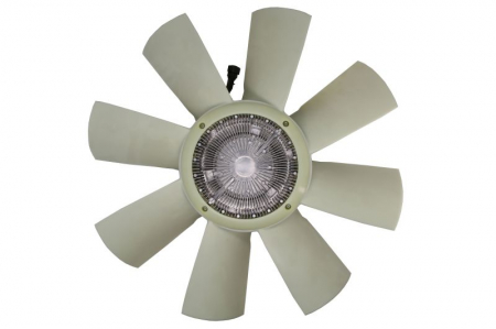 Ventilator - Cupla ventilator radiator (cu ventilator, 750mm, numar lame: 8, numar pini: 5) potrivit RVI MAGNUM; VOLVO FH, FH12, FH16 D12D500-DXi13 dupa 2001