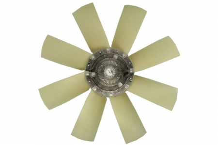 Ventilator - Cupla ventilator radiator (cu ventilator, 750mm, numar lame: 8, numar pini: 6) potrivit RVI T; VOLVO FH, FH II D13A400-DXi13520 dupa 2005