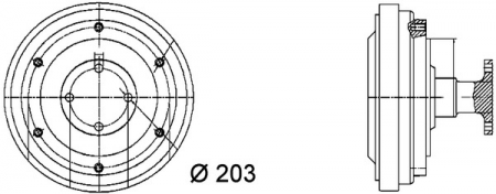Cupla ventilator radiator potrivit MERCEDES ATEGO, ATEGO 2 OM902.916-OM906.954 01.98- [1]