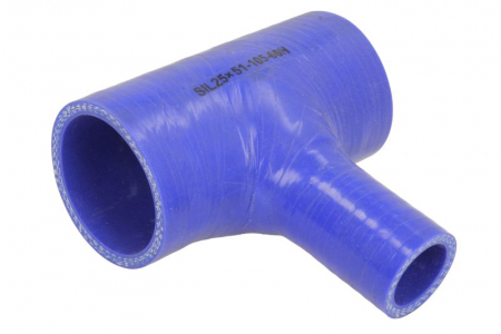 Piese compresor Ac - Cuplaj conducta lichid racire 25mmx60/105mm (reducere; T-conector, culoare albastru, -60/260°C, presiune de indoire: 0,7 MPa)