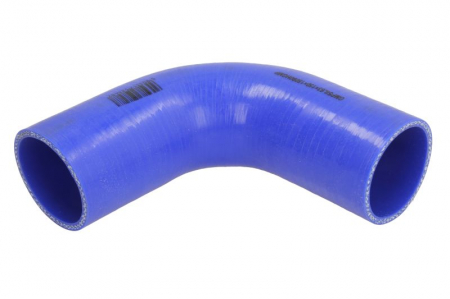 Elemente sistem racire - Cuplaj conducta lichid racire silicon 63x150 mm, unghi: 90 ° culoare albastra, -40/200°C, presiune: 1,2 MPa, presiune lucru: 0,5 MPa