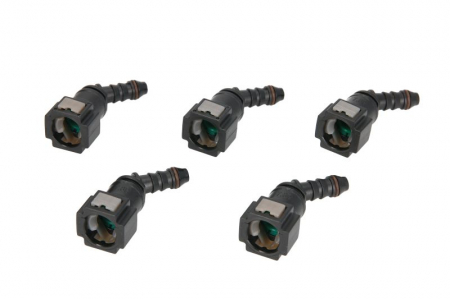 Furtun combustibil - Cuplaj furtun combustibil (unghi, 45°, diametru: 7,89mm, ID 6; 6mm x 8mm, pret pentru 5 buc.)