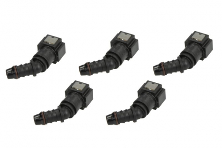 Cuplaj furtun combustibil (unghi, 45°, diametru: 8mm, ID 8; 8mm x 10mm, pret pentru 5 buc.) [1]