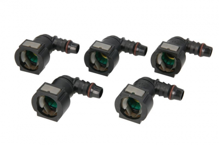 Furtun combustibil - Cuplaj furtun combustibil (unghi, diametru: 11,8mm, ID 10; 10mm x 12,5mm, pret pentru 5 buc.)