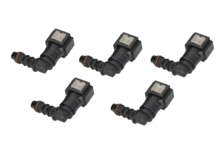 Cuplaj furtun combustibil (unghi, diametru: 6,3mm, ID 6; 6mm x 8mm, pret pentru 5 buc.) [1]