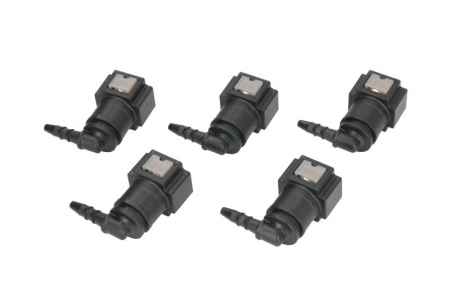 Cuplaj furtun combustibil (unghi, diametru: 7,89mm, ID 3; 3mm x 5mm, pret pentru 5 buc.) [1]