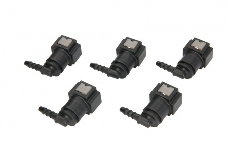 Cuplaj furtun combustibil (unghi, diametru: 7,89mm, ID 4; 4mm x 6mm, pret pentru 5 buc.) [1]