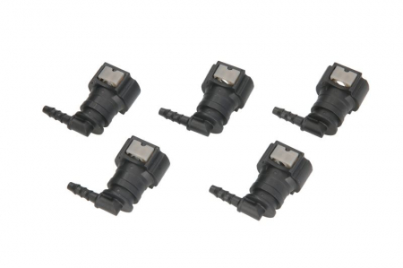 Cuplaj furtun combustibil (unghi, diametru: 9,49mm, ID 4; 4mm x 6mm, pret pentru 5 buc.) [1]