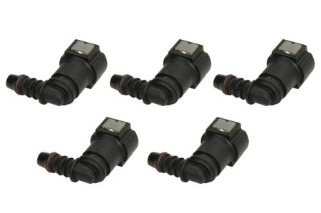 Cuplaj furtun combustibil (unghi, diametru: 9,89mm, ID 8; 8mm x 10mm, pret pentru 5 buc.) [1]