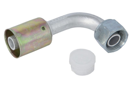 Elemente compresor AC - Cuplaj nr 10, M22x1,5, aluminiu, 90°