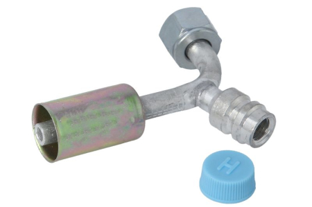 Elemente compresor AC - Cuplaj nr 6, 5/8 18UNF, aluminiu, 90°