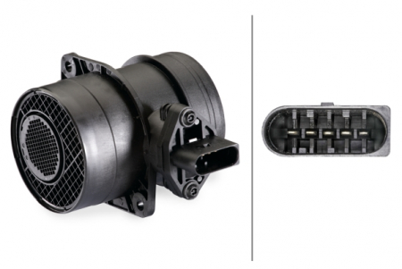 Admisie - Debitmetru aer (5 pini, modul) potrivit AUDI A3, A4 B5, A4 B6, A4 B7, A6 C5, A6 C6; FORD GALAXY I; MITSUBISHI OUTLANDER II; SEAT ALHAMBRA, ALTEA, ALTEA XL, CORDOBA, IBIZA III, LEON 1.8-5.0D 11.94-