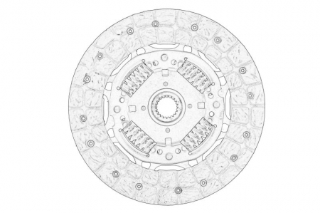 Disc ambreiaj (215mm) potrivit TOYOTA AURIS, AVENSIS, COROLLA, VERSO 1.6/1.8 11.06- [1]
