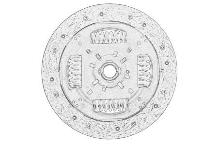 Disc ambreiaj - Disc ambreiaj (228mm) potrivit AUDI A1; SEAT IBIZA IV, IBIZA IV SC, IBIZA IV ST, TOLEDO IV; SKODA FABIA III, RAPID; VW POLO V 1.4D 02.14-12.22