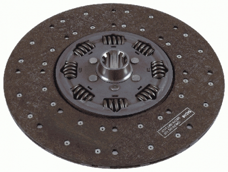 Disc ambreiaj - Disc ambreiaj (400mm) profil complet potrivit DAF 65 CF, 75, 75 CF NS177M-RS222M 07.92-