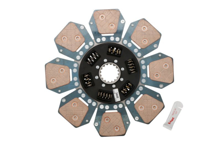 Disc ambreiaj - Disc ambreiaj ceramica (310mm; numar adaptori: 8) potrivit Claas 310 C, 320 C, 330 C, 340 C, 426 Ra, 426 Rc, 426 Rx, 436 Ra, 436 Rc, 436 Rx, 446 Ra, 446 Rc, 446 Rx, 456 Ra, 456 Rc, 456 Rx - diametru 3